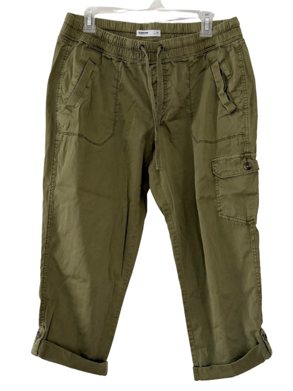 Women’s Sonoma Olive Green Cargo Pants 12P